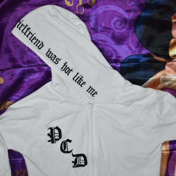 PUSSYCAT DOLLS DON'T CHA WISH YOUR GIRLFRIEND WAS HOT LIKE ME HOODIE size SMALL - Picture 5 of 13